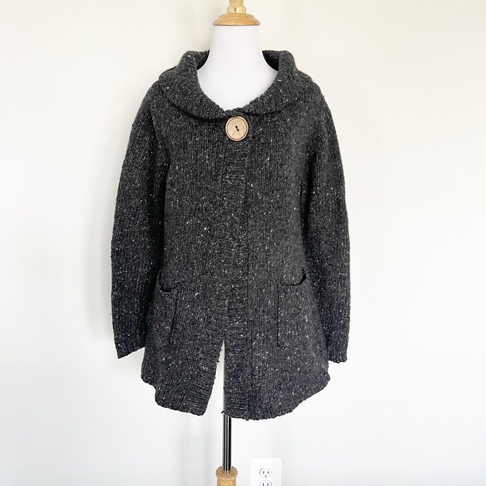 Blarney Woolen Mills 100% Wool Knit Swing Cardigan